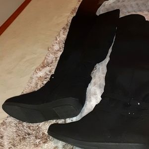 Black Suede Boots